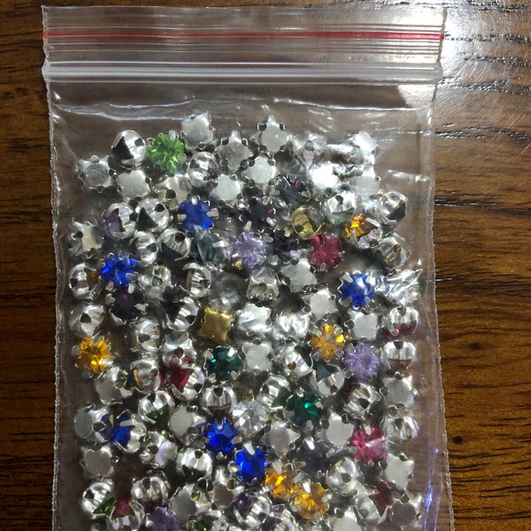 10 Pierres Strass En Forme De Larme - 30x20 Mm, Argenté, Pour Customisation Et Bijoux