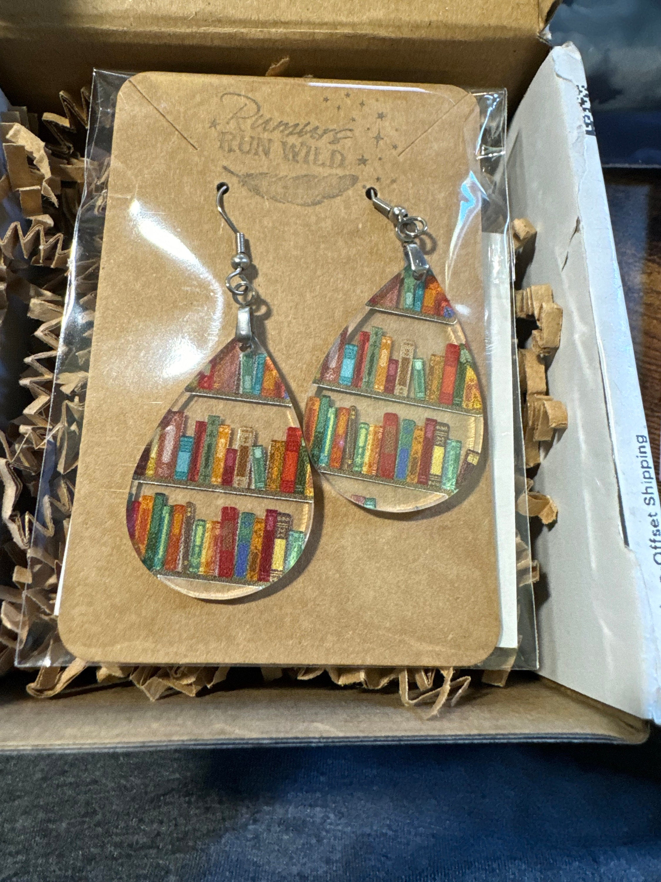 Cute Book Earrings, Bookish Gift for Teacher or Book Lover