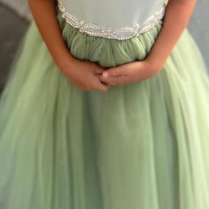 Blue Petal Tie-Up Dress – Kids