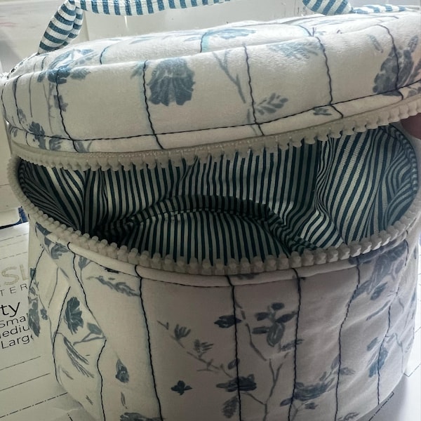 Quilted Vanity Bag Sewing Pattern PDF With Video Tutorial – 3 Size ...