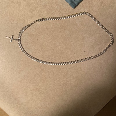 Solid 925 Sterling Silver Curb Chain Mens Womans Boys Girls - Etsy UK