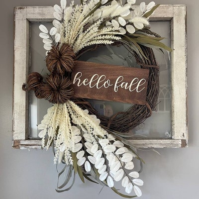 Thanksgiving Wreath for Front Door Fall Boho Wreath Autumn - Etsy