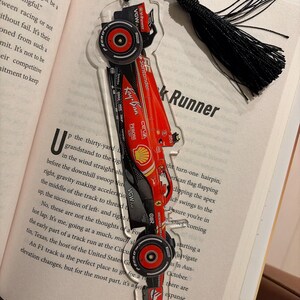 F1 Cars Bookmark 2mm Thick Acrylic Choose Your Team With Colorful