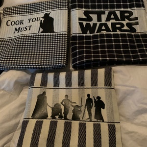 Kitchen, New Set Of 2 Decorative Star Wars Tea Kitchen Towels 19 X 25  Inches