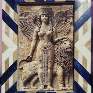 Ancient Ishtar Relief Mesopotamian Goddess of Love and War Art