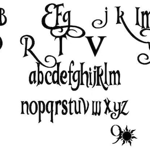 Tangled Alphabet PNG Clipart: Letters, Numbers, Symbols (digital ...