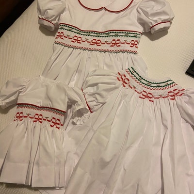 Baby Girl Ivy Floral Hand Smocked Bishop Bubble