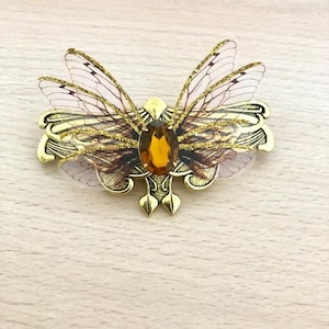 OOAK Handmade Iridescent 2 Inch Glue-on Fantasy Cicada Fairy Wings for ...