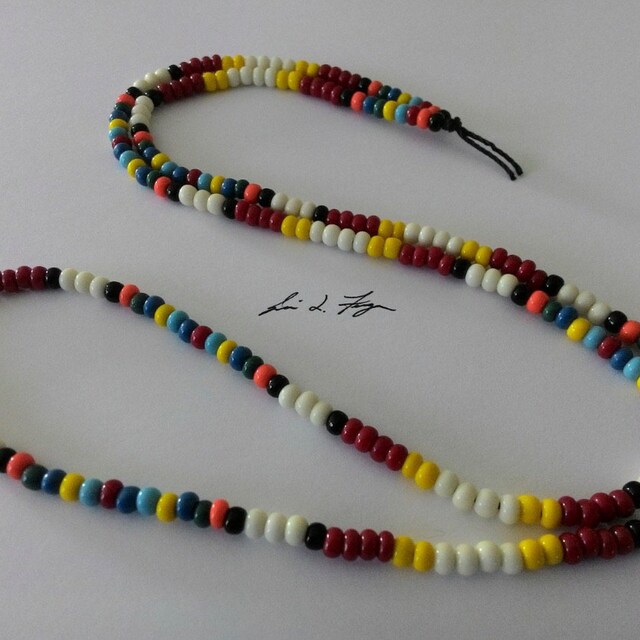 ★VINTAGE HOLLYWOOD★ Bumpy Beads Necklace Vintage WESTERN GERMANY 1940s 50s Tutti Frutti - Fruit Salad