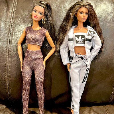 Red Flannel Pajamas for Barbie Dolls Christmas Pajama for Barbie - Etsy