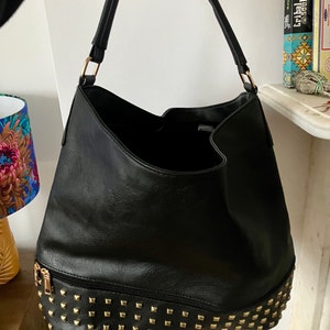 Ladies Crocodile-Effect Faux Leather Bag