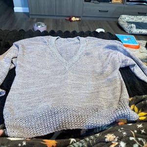 Knitting Pattern Home Sweater V Neck Top Down Knitting Pattern - Etsy