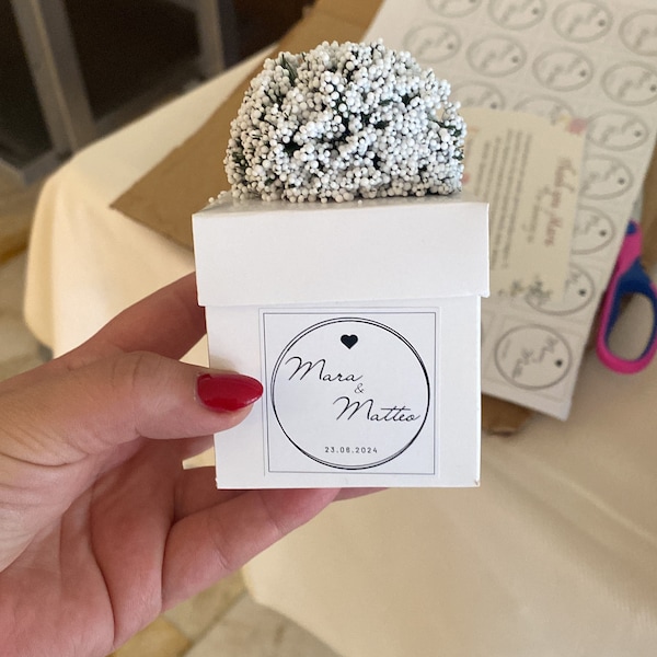 Personalized Wedding Almond Candy Favors for Guests, an Italian Wedding Tradition Five Sugared ...