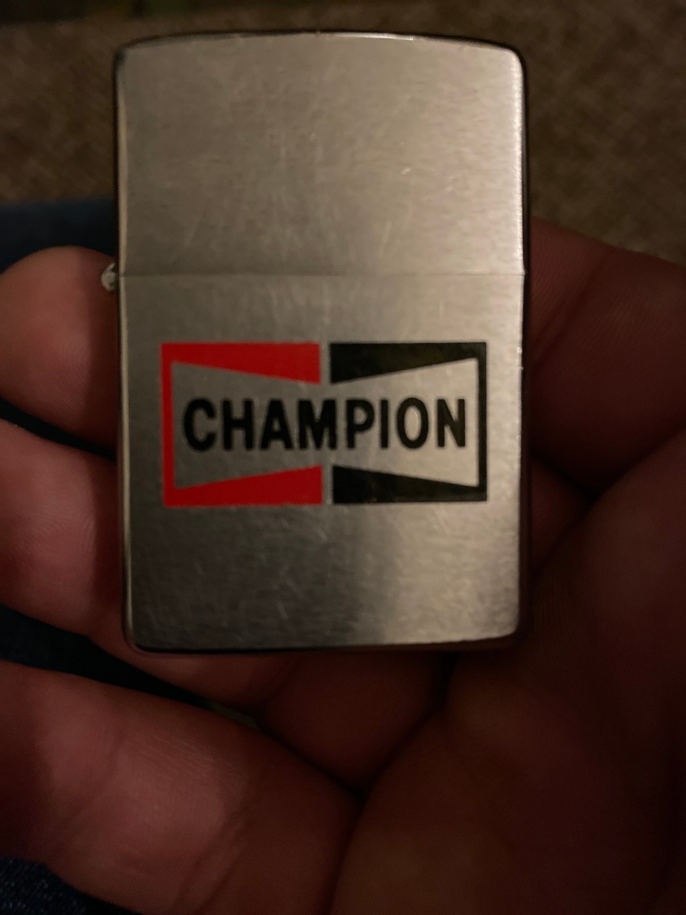 Vintage Champion spark Plug Zippo 1974 date code