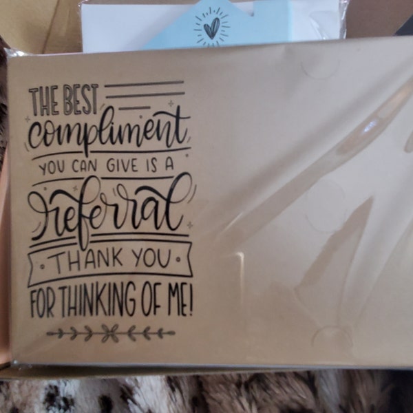 SET of the Best Compliment You Can Give is a Referral Gift Card ...