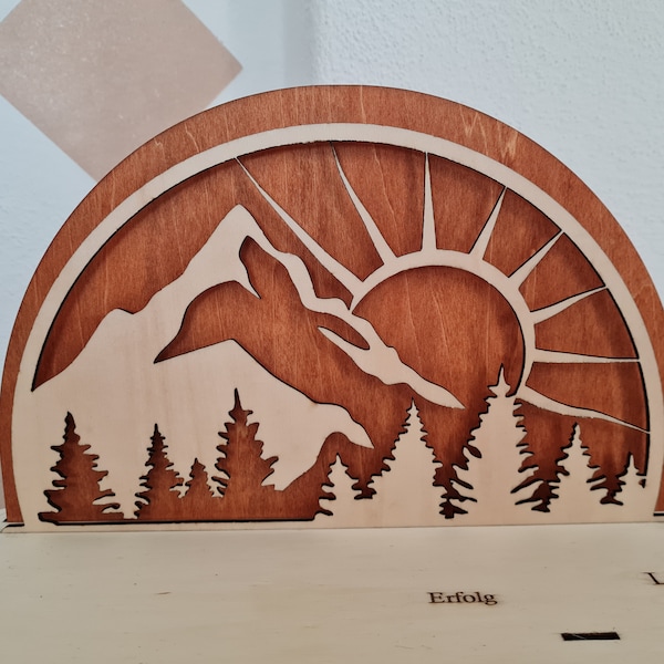 Mountain, Sun, Lake and Forest Monogram SVG, Forest Split Name Frame ...