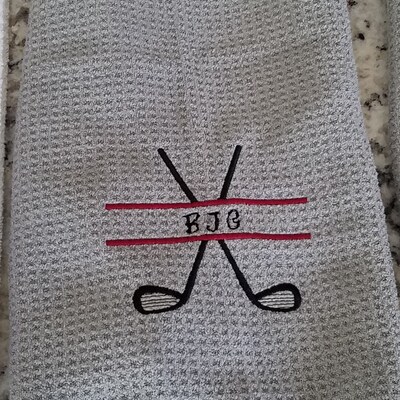 Golf Embroidery Design. Split Golf Embroidery Design. Golf Clubs ...