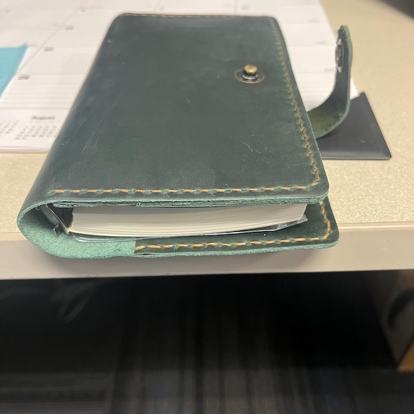 Personalized Genuine Leather A6 Diary Planner Notebook, Custom Handmade ...