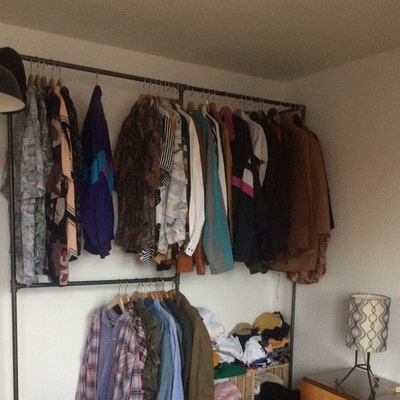 Industrial Pipe Clothing Rack, Industrial Clothes Rail , Metal Clothes ...