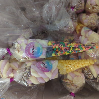 Large Cellophane Cone Bags CHOOSE YOUR OWN Twist Ties Party Sweet Cello