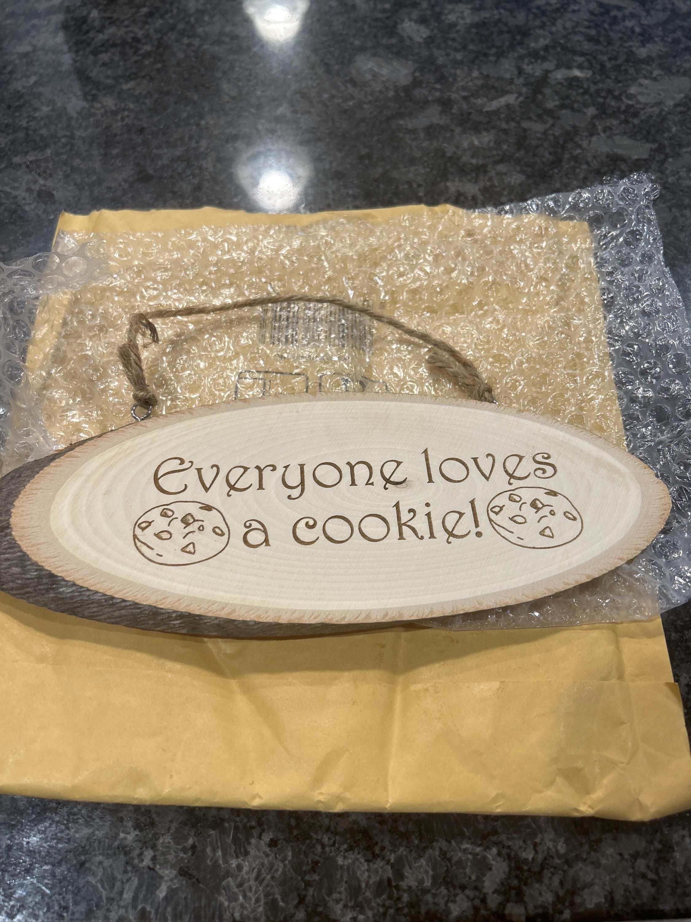 Personalised Log Slice Hanging Door PlaquesSign - Choose Your Own Message