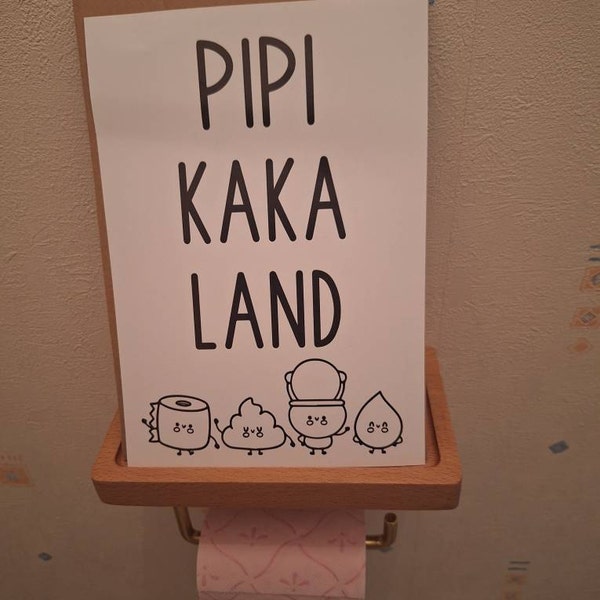 LE PLONGEON Affiche humour WC toilettes, décoration murale toilettes, poster humour toilettes