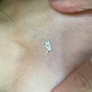 Customer photo, Mountain Peak Necklace