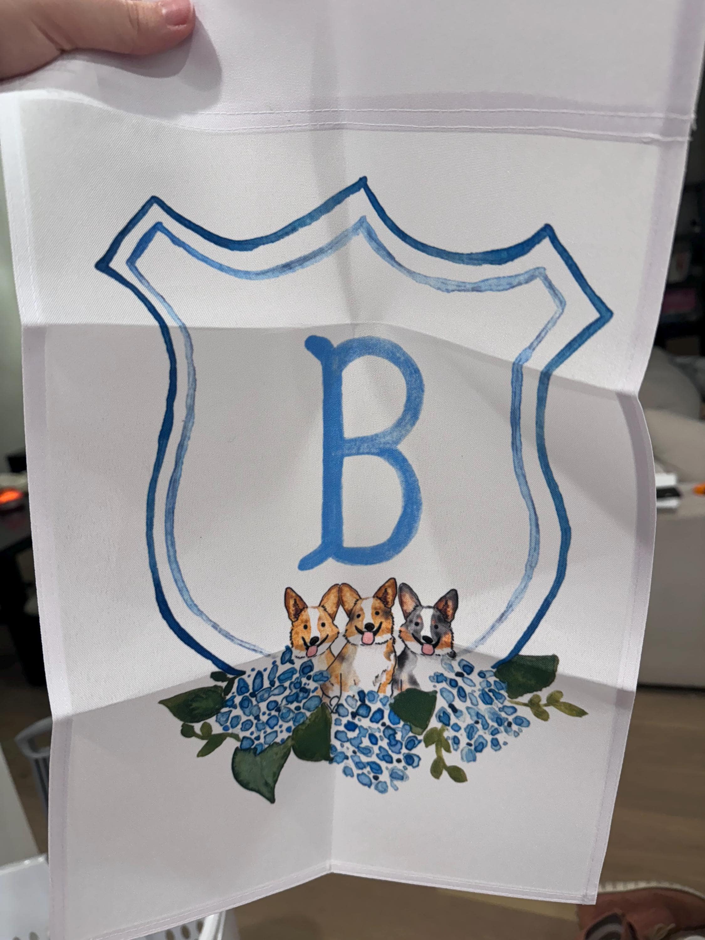 The Katherine Crest Mix and Match Pet Garden Flag | Personalized Pet Yard Flag, Goldendoodle, Golden Retriever, Lab, GSP, Spaniel, Cat