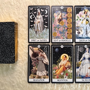 Intuitive Night Goddess Tarot Deck: Gilded Edges, Companion Guide