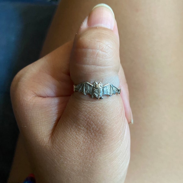 Bat Ring Moon Stars Silver Gold Sterling Jewelry - Etsy