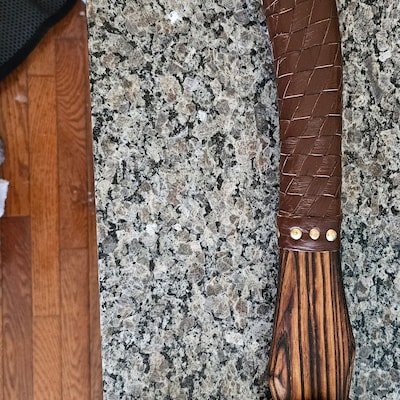 Authentic Damascus Kukri Sword with Buffalo Horn Grip