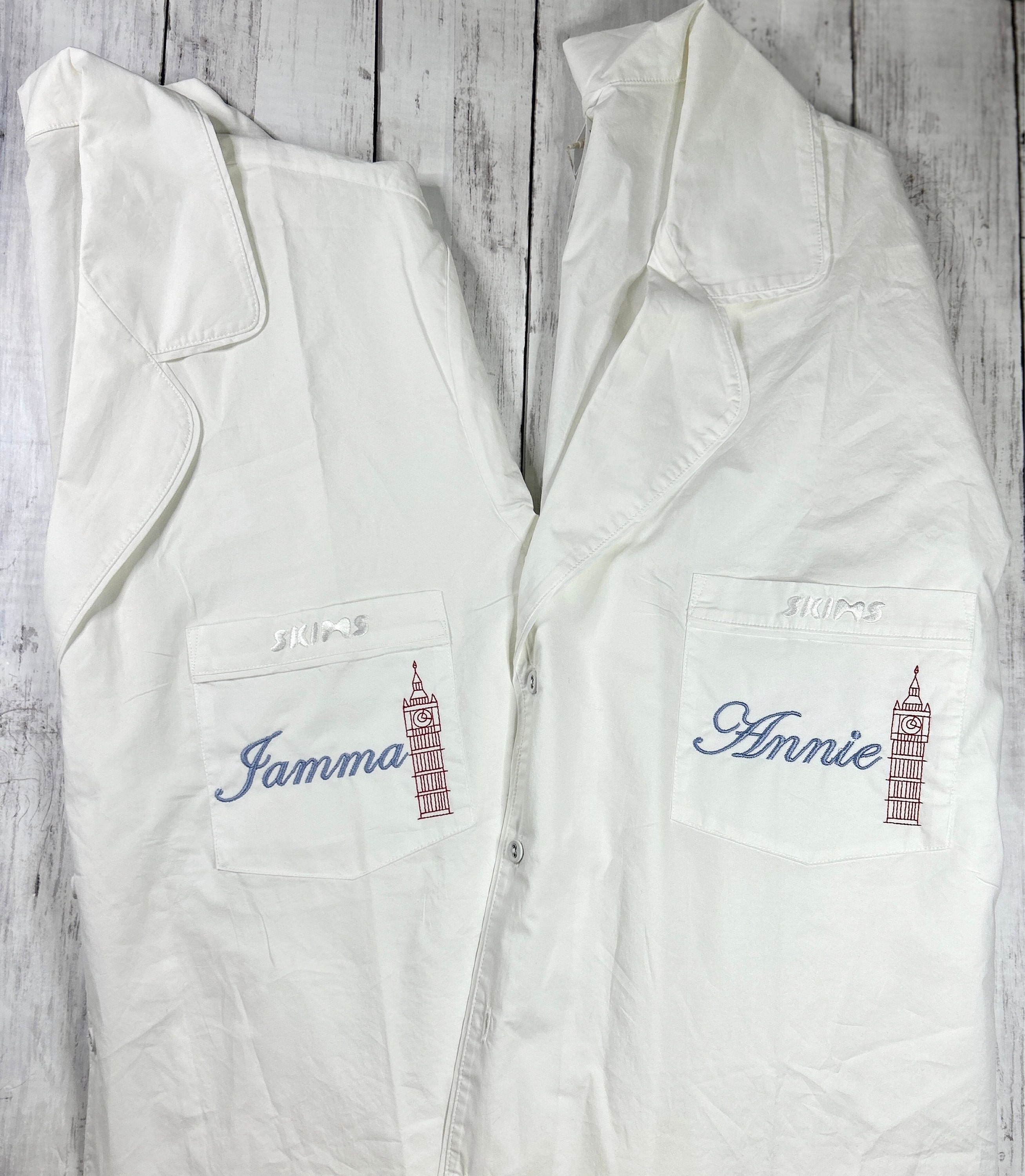 Customer photo for Betty - Embroidery font