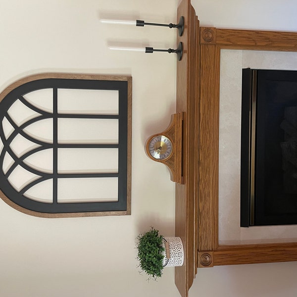Window Matle Modern Farmhouse Window Frame Wood Window Decorating Farmhouse Decor ...