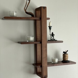 Walnut Shift Shelf - the Original - Solid Wood Wall Decor