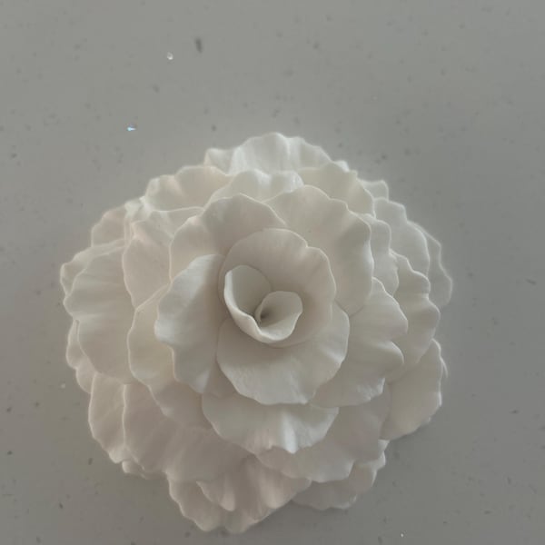 3D Flower Wall Art, Hand Sculpted Clay Flowers Wall Sculpture Art ...