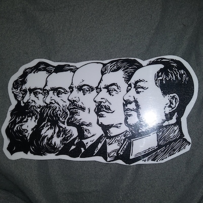 Lenin, Mao, Stalin, Marx, Engels Sticker - Etsy