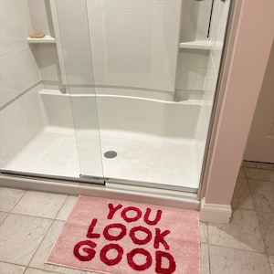 Get Naked-alfombrilla De Baño Para Bañera, Alfombras De Baño Creativas Y Bonitas, Decoración De Apartamento, Tapete De Ducha Rosa Capitoné Para Baño - AliExprs