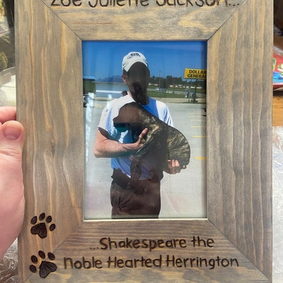 Personalized Dog or Cat Rescue Photo Frame 5x7 or 8x10 Size Pet ...