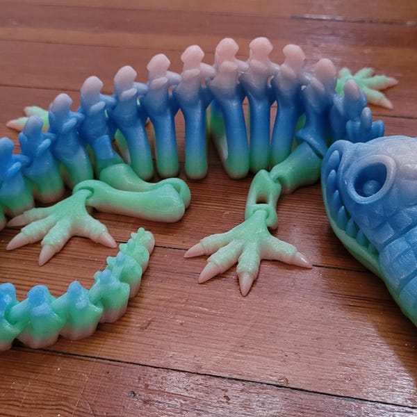 3D Printed Flexi Ball Python Snake - Etsy