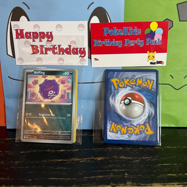 pokemon cards party favors Pokemon Party Favors