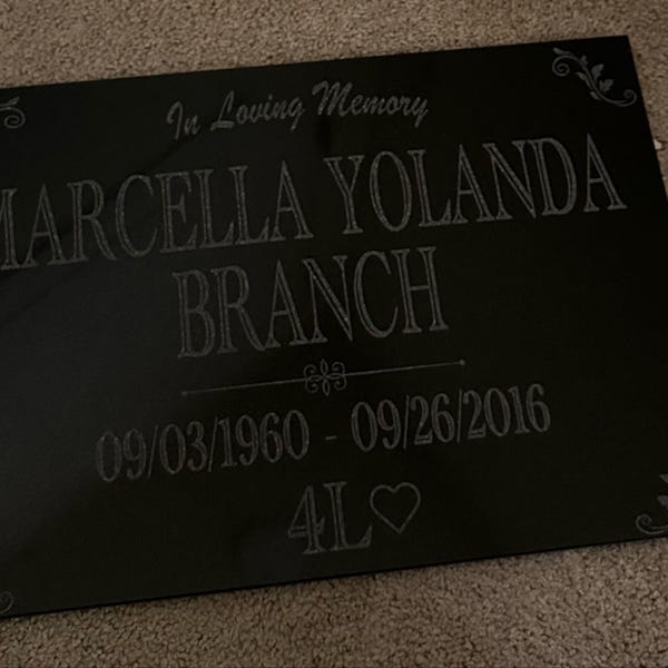 Memorial Stone for Mom Dad, Personalized in Loving Memory Memorial ...