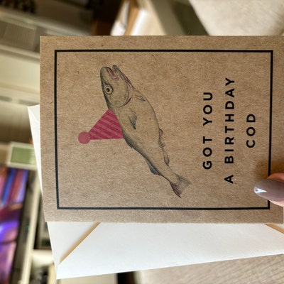 Got You A Birthday Cod Hilarious Birthday Card Pun Birthday Card for ...