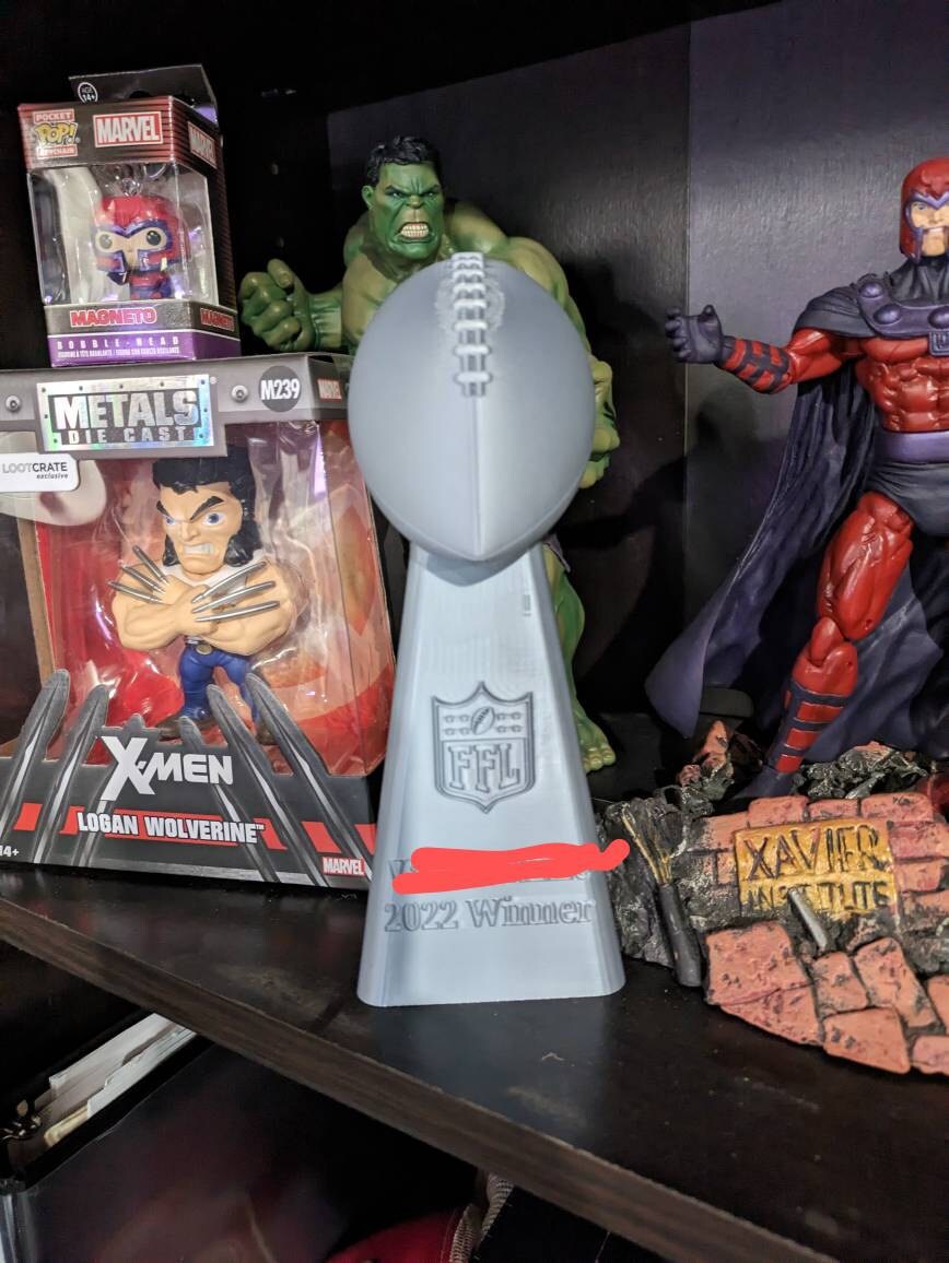 Fantasy Football Trophy - Inspired By Lombardi Trophy Replica