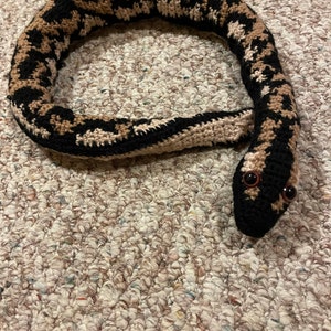 Ball Python Amigurumi Crochet Pattern, Betty the Realistic Plush Snake ...