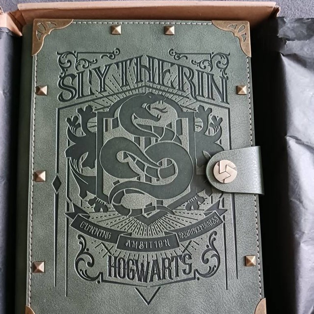 Grupo Erik Harry Potter Slytherin Travel Journal | PU Leather Journal  Notebook | Diary Journal | Harry Potter Notebook | Harry Potter Gifts |  Harry