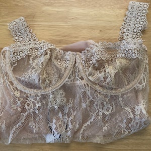 White Lace Lingerie Set for the Bride on Her Wedding. Lace Mesh White ...
