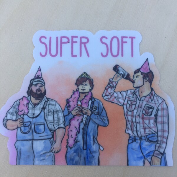 Super Soft Text Super Soft (text Version) Sticker - Etsy