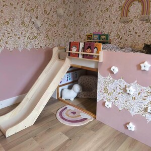 Ikea Kura子供用ベッド用ロフトベッドスライド / 交換可能なパーツ付き