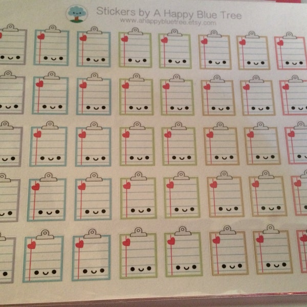 Happy No School Reminder Tracker Cute Kawaii Planner Stickers for Erin ...