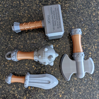 Thor Hammer Baby Rattle Cosplay Birthday Gift Nursery Decor Baby Toys ...